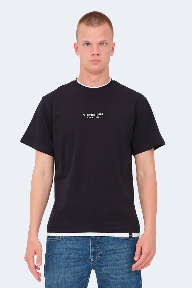 Slazenger VRENI Erkek T-Shirt Siyah