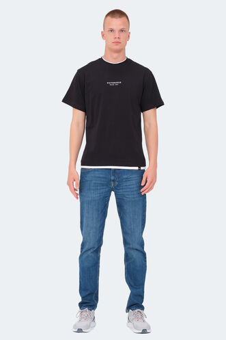 Slazenger VRENI Erkek T-Shirt Siyah - Thumbnail