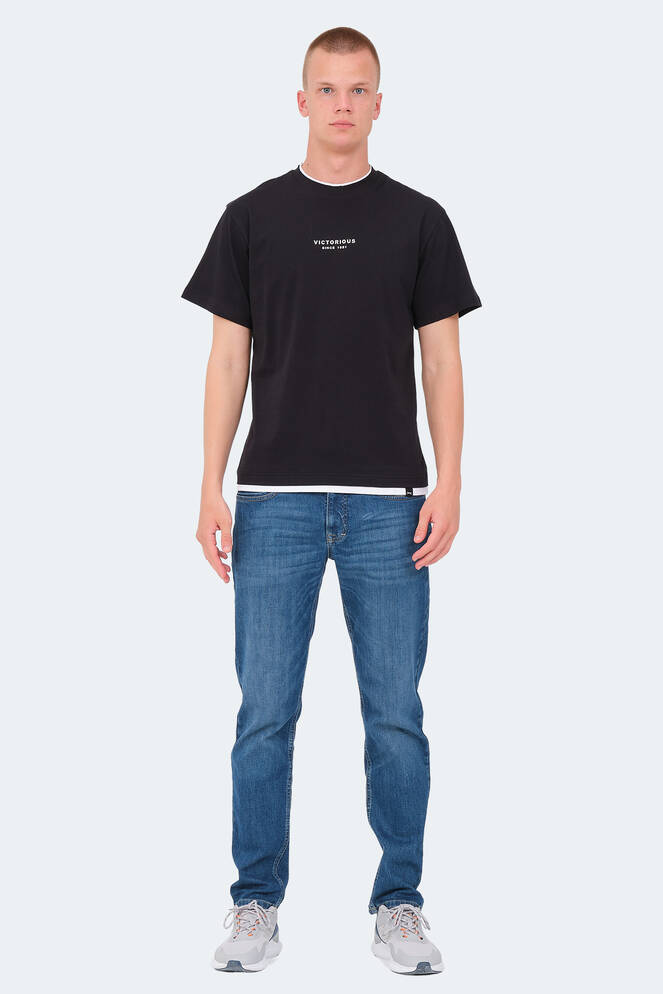 Slazenger VRENI Erkek T-Shirt Siyah