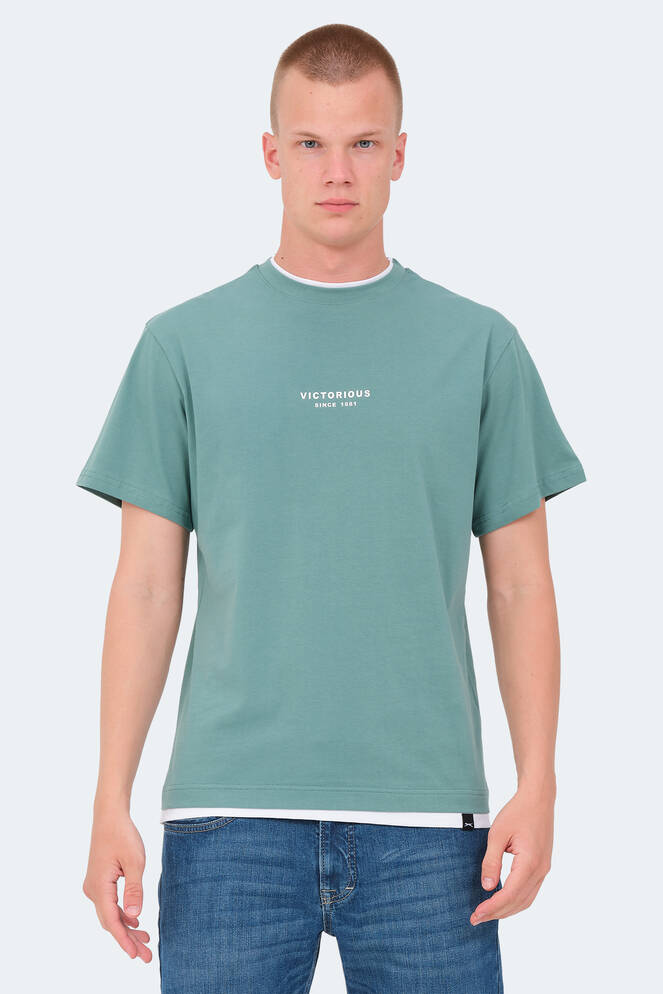 Slazenger VRENI Erkek T-Shirt Deniz Yeşili