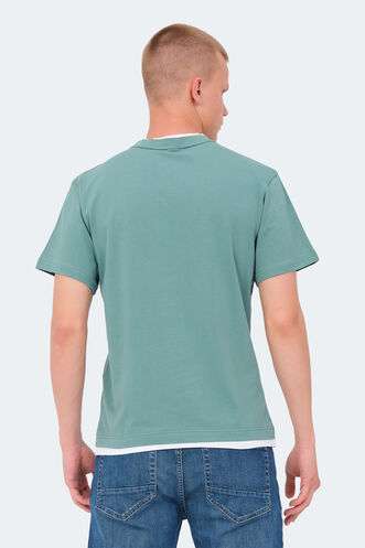 Slazenger VRENI Erkek T-Shirt Deniz Yeşili - Thumbnail