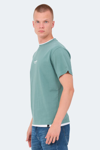 Slazenger VRENI Erkek T-Shirt Deniz Yeşili - Thumbnail