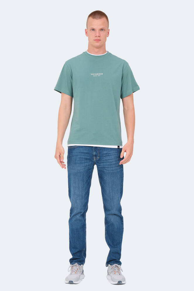Slazenger VRENI Erkek T-Shirt Deniz Yeşili
