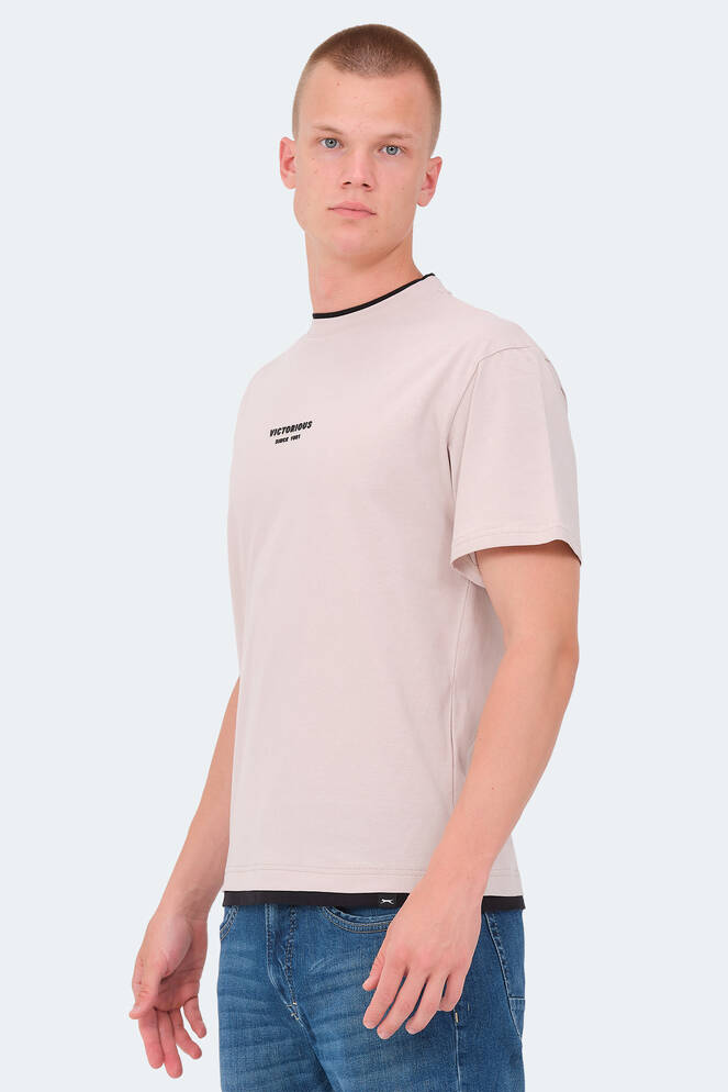 Slazenger VRENI Erkek T-Shirt Taş Gri