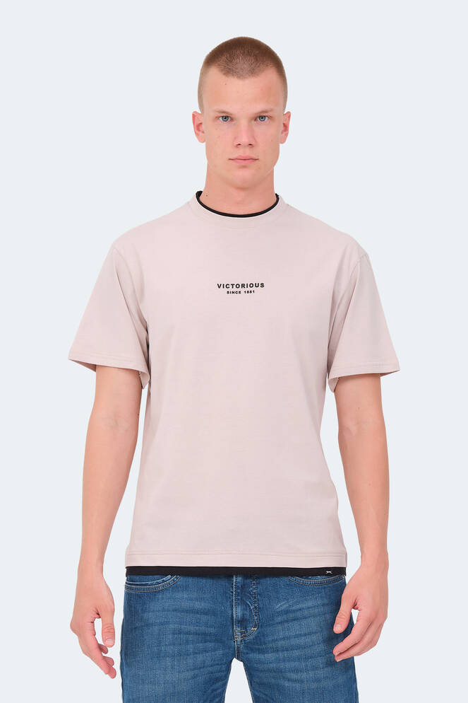 Slazenger VRENI Erkek T-Shirt Taş Gri