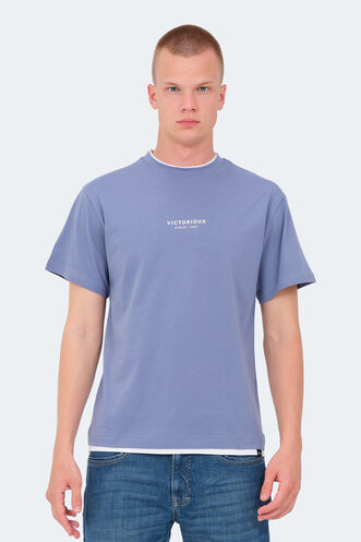 Slazenger VRENI Men's T-Shirt Blue - Thumbnail