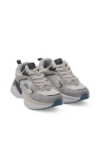 Slazenger WIND Kadın Sneaker Ayakkabı Beyaz - Gri - Thumbnail