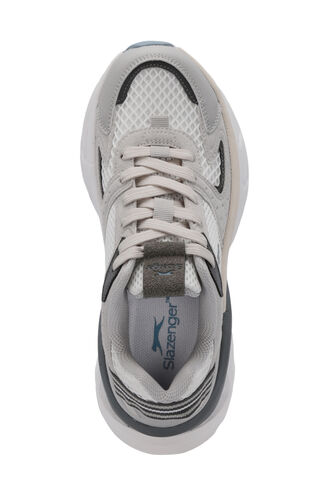 Slazenger WIND Kadın Sneaker Ayakkabı Beyaz - Gri - Thumbnail