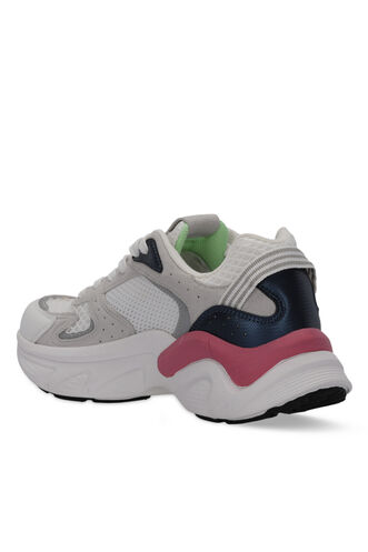 Slazenger WIND Kadın Sneaker Ayakkabı Beyaz - Lacivert - Thumbnail