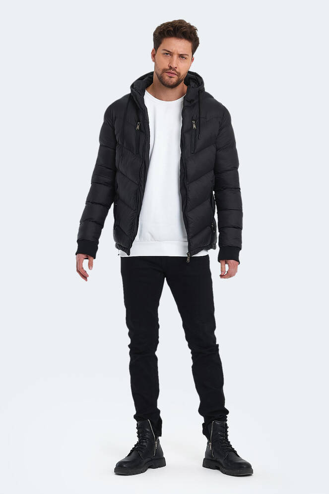Slazenger WITNESS Erkek Siyah Mont & Kaban