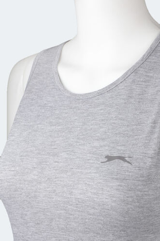 Slazenger YASMINA Kadın Kolsuz T-Shirt Gri - Thumbnail