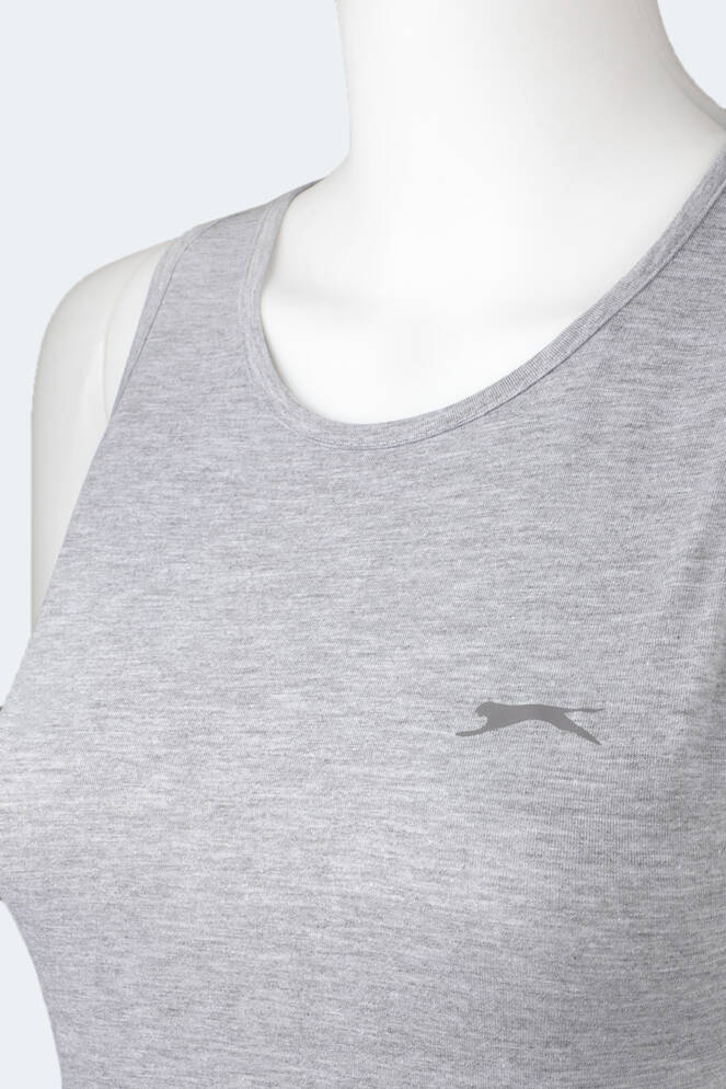 Slazenger YASMINA Kadın Kolsuz T-Shirt Gri