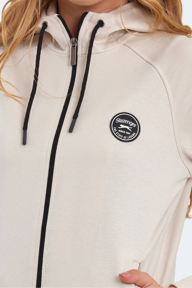 Slazenger YOUNGER Women's Tracksuit Set Beige