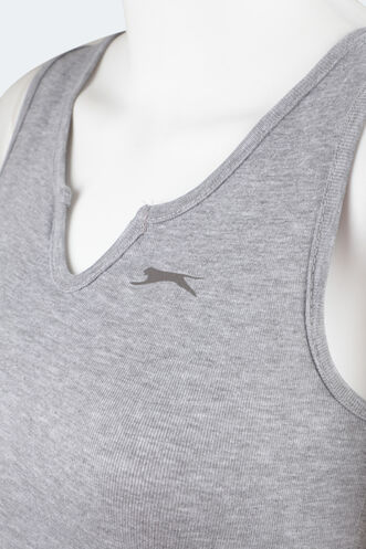 Slazenger YURA Kadın Fitness T-Shirt Gri - Thumbnail