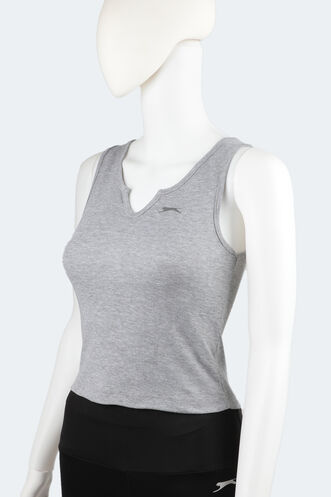 Slazenger YURA Women's Fitness T-Shirt Gray - Thumbnail
