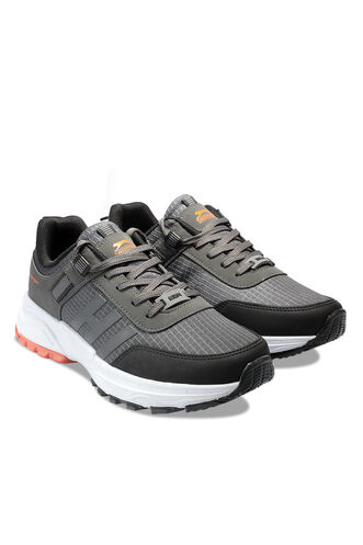 Slazenger ZAIN Erkek Koyu Gri / Siyah Outdoor - Thumbnail