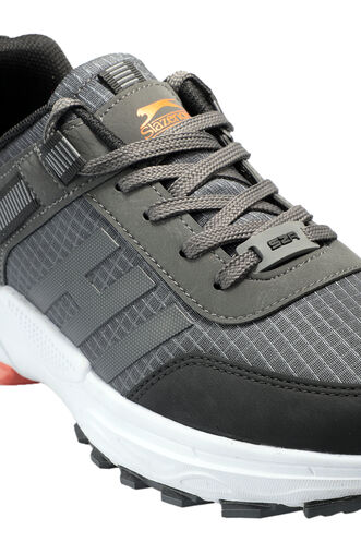 Slazenger ZAIN Erkek Koyu Gri / Siyah Outdoor - Thumbnail