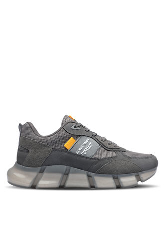 Slazenger ZAINAN Sneaker Men's Shoes Dark Gray - Yellow - Thumbnail