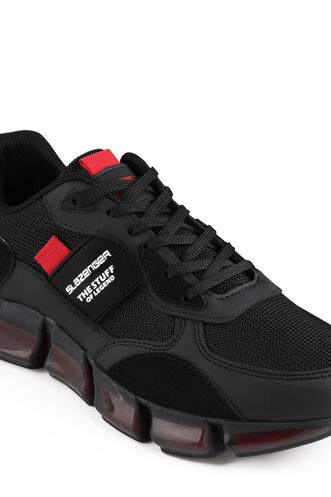Slazenger ZAINAN Sneaker Erkek Ayakkabı Siyah - Kırmızı - Thumbnail