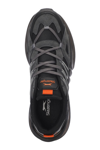Slazenger ZALAR Erkek Sneaker Ayakkabıları Koyu Gri - Siyah - Thumbnail