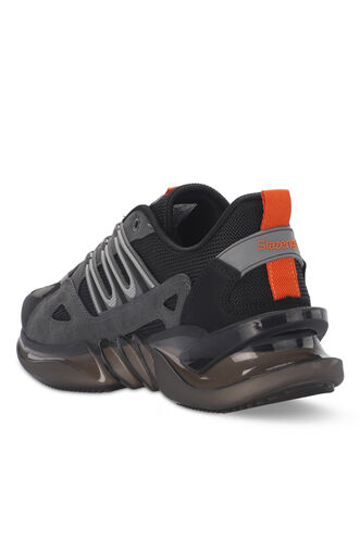 Slazenger ZALAR Erkek Sneaker Ayakkabıları Koyu Gri - Siyah - Thumbnail