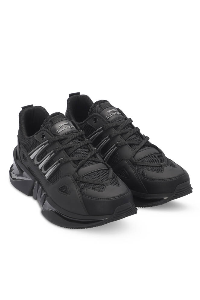 Slazenger ZALAR Erkek Sneaker Ayakkabıları Siyah - Koyu Gri