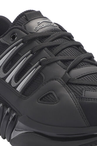 Slazenger ZALAR Erkek Sneaker Ayakkabıları Siyah - Koyu Gri - Thumbnail