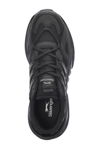 Slazenger ZALAR Erkek Sneaker Ayakkabıları Siyah - Koyu Gri - Thumbnail