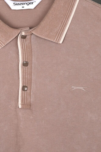 Slazenger ZALE Erkek Bej Tişört - Thumbnail