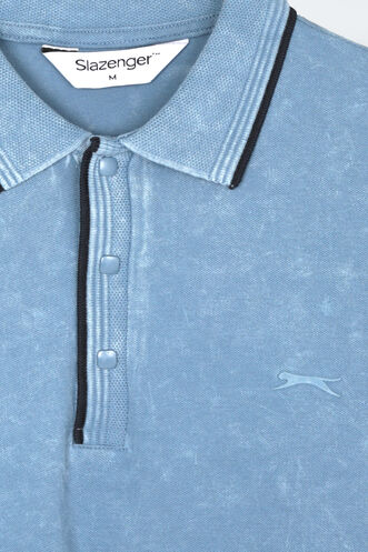Slazenger ZALE Erkek Indigo Tişört - Thumbnail
