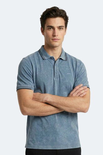 Slazenger ZALE Erkek Indigo Tişört - Thumbnail