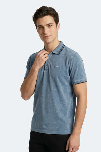 Slazenger ZALE Erkek Indigo Tişört - Thumbnail