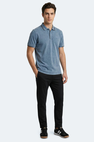 Slazenger ZALE Erkek Indigo Tişört - Thumbnail