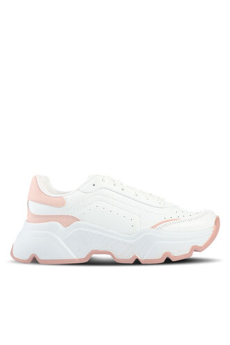 Slazenger ZALMON Kadın Sneaker Ayakkabı Beyaz - Pembe - Thumbnail