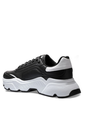 Slazenger ZALMON Sneaker Kadın Ayakkabı Siyah - Beyaz - Thumbnail