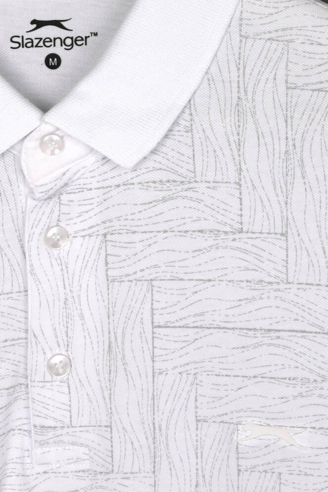 Slazenger ZANY Erkek Polo Yaka Beyaz Tişört