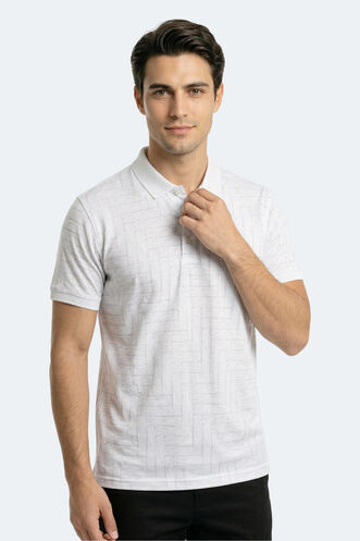 Slazenger ZANY Erkek Polo Yaka Beyaz Tişört - Thumbnail