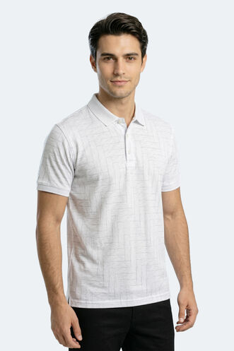 Slazenger ZANY Erkek Polo Yaka Beyaz Tişört - Thumbnail