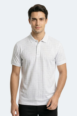 Slazenger ZANY Erkek Polo Yaka Beyaz Tişört - Thumbnail