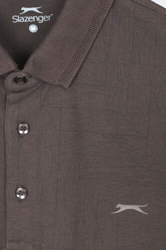 Slazenger ZANY Erkek Polo Yaka Kahve Tişört - Thumbnail