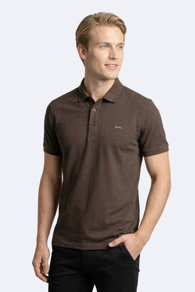 Slazenger ZANY Erkek Polo Yaka Kahve Tişört