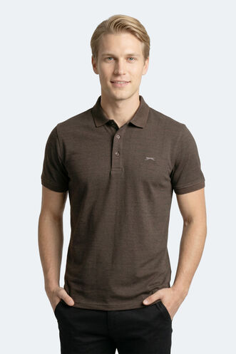 Slazenger ZANY Erkek Polo Yaka Kahve Tişört - Thumbnail
