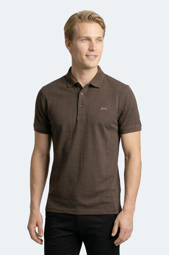 Slazenger ZANY Erkek Polo Yaka Kahve Tişört - Thumbnail