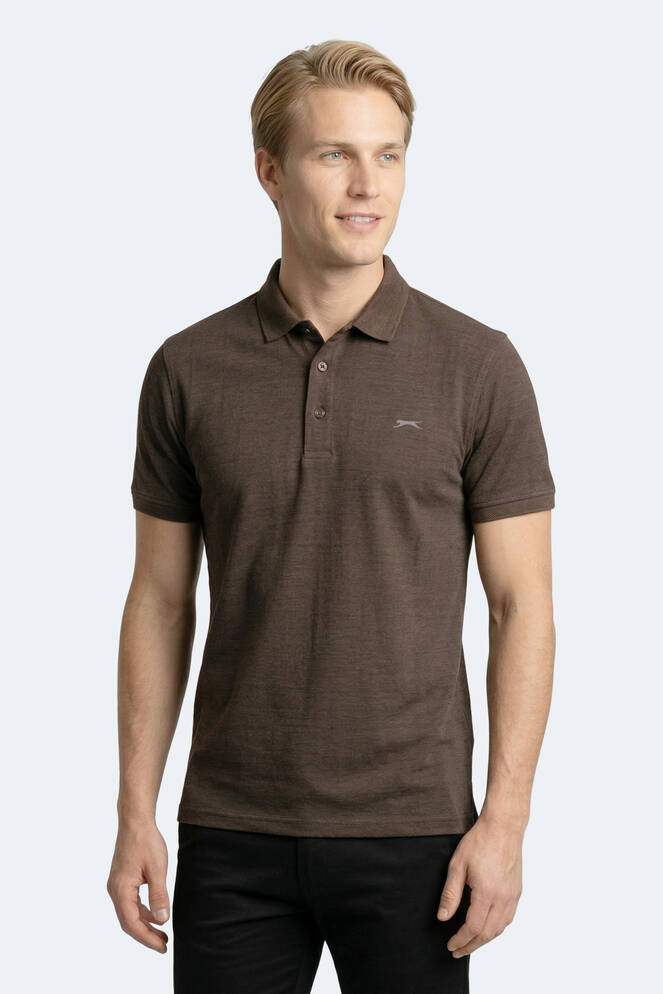 Slazenger ZANY Erkek Polo Yaka Kahve Tişört