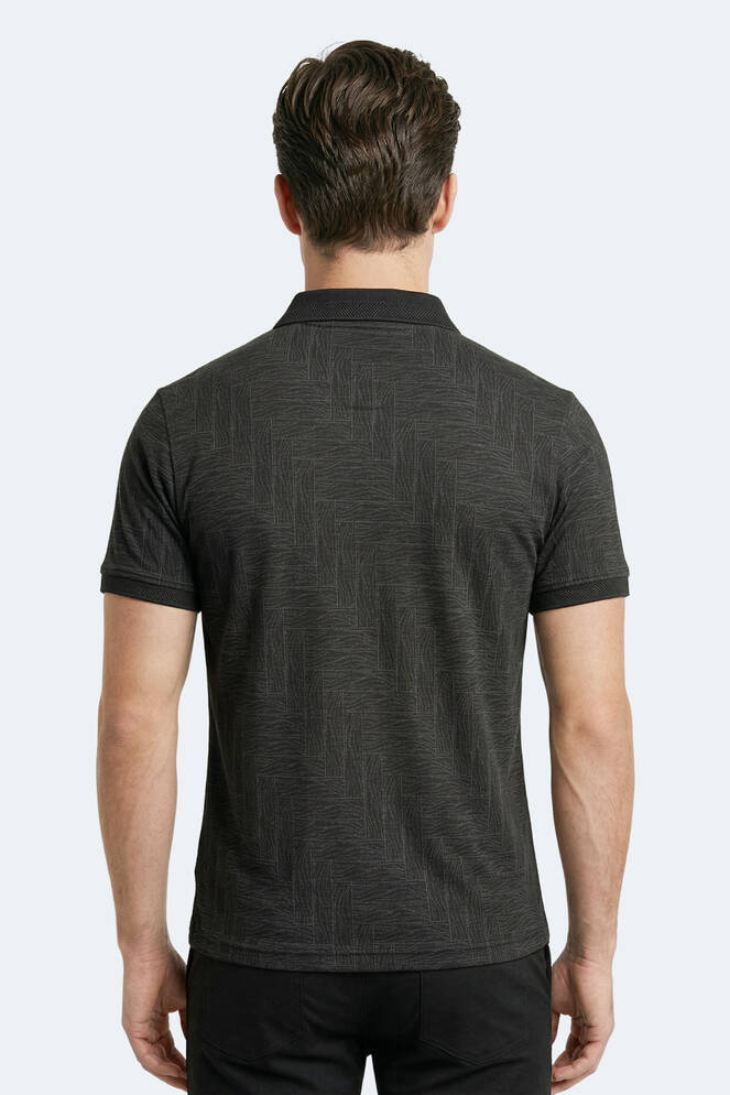 Slazenger ZANY Erkek Polo Yaka Siyah Tişört