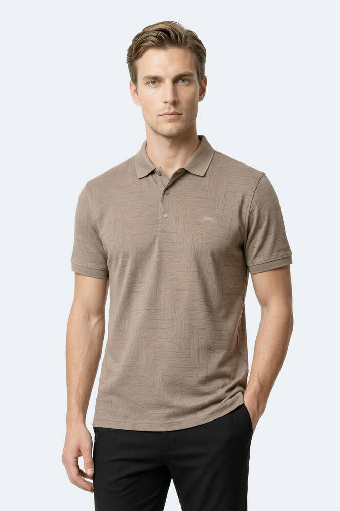 Slazenger ZANY Erkek Polo Yaka Vizon Tişört