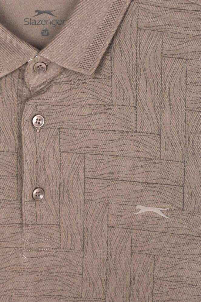 Slazenger ZANY Erkek Polo Yaka Vizon Tişört