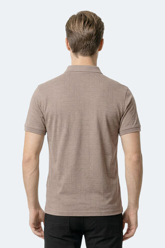 Slazenger ZANY Erkek Polo Yaka Vizon Tişört - Thumbnail