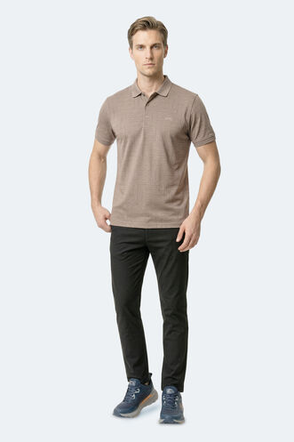 Slazenger ZANY Erkek Polo Yaka Vizon Tişört - Thumbnail