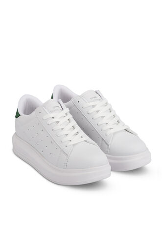 Slazenger ZARATHUSTRA I Kadın Beyaz / Yeşil Günlük Spor Ayakkabısı - Thumbnail